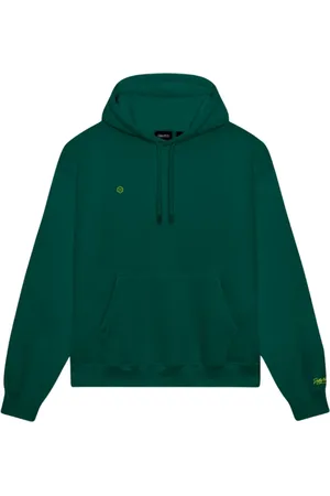 DOLLY NOIRE Sweathshirts & Hoodies, Herre, Grøn, XL, Bomuld, Skovnatt Hættetrøje Sweatshirt