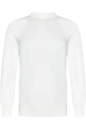 Malo Strik, Herre, Hvid, 2XL, Bomuld, Hvid Rundhals Sweater Casual Stil