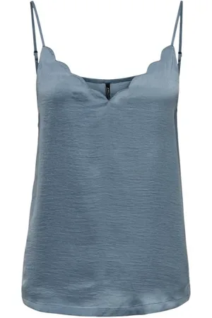 ONLY Top, Dame, Blå, S, Polyester, Jasmine Tank Top Blå