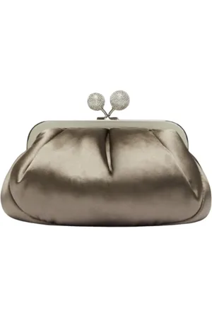 Max Mara Taske, Dame, Grå, ONE SIZE, Bomuld, Grå Pasticcino Taske Lille Clutch