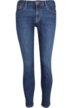 Emporio Armani Jeans, Herre, Blå, W30, Denim, Denim Blå 5-Lomme Bukser