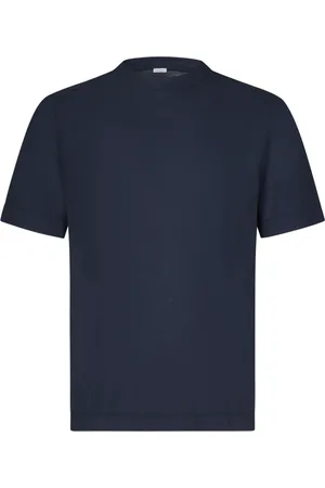 Malo Top, Herre, Blå, XL, Bomuld, Blå Crewneck T-shirt Afslappet Stil