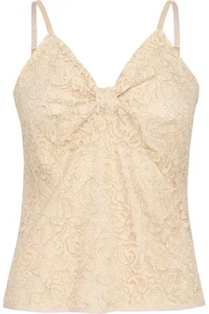Saint Tropez Top, Dame, , M, Uld, Blonde Top Bluse Jewelsz Stil