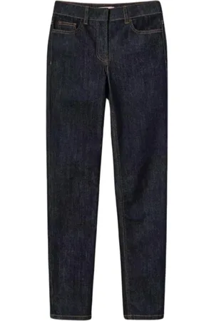 Twin-Set Jeans, Dame, Blå, W28, Bomuld, Skinny Jeans i strækbart bomuld, blå denim