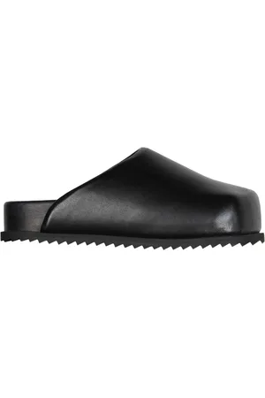 Yume Yume Sko, Dame, Sort, 36 EU, Læder, Sorte veganske læder slide sandaler