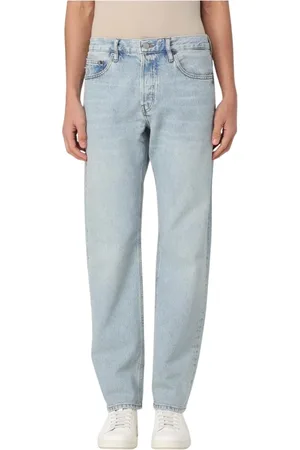 Frame Jeans, Herre, Blå, W30, Bomuld, Lysvaskede Straight Jeans