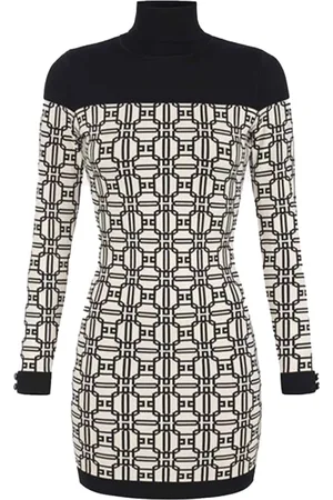 Elisabetta Franchi Kjole, Dame, Flerfarvet, S, Hvid Kjole Elegant Stil
