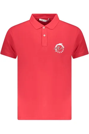 Trussardi Top, Herre, Rød, S, Bomuld, Rød Bomuld Polo Skjorte