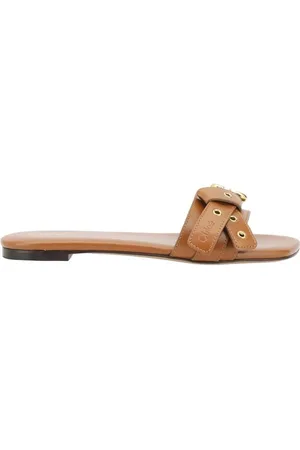 Chloé Sko, Dame, Brun, 40 EU, Læder, Mae Læder Sandaler