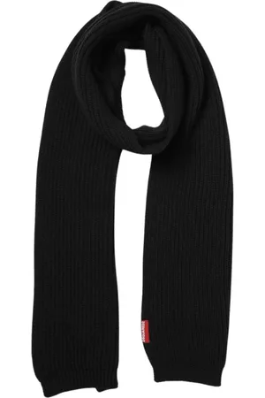 Dsquared2 Tilbehør, Herre, Sort, ONE SIZE, Uld, Ribstrikket hue tørklæde sæt