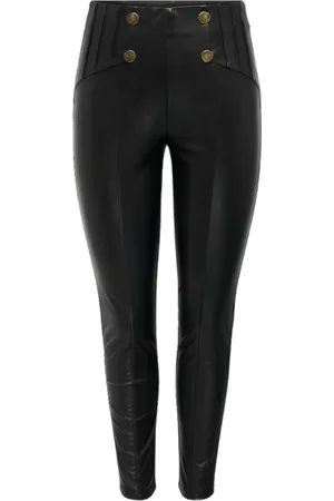 ONLY Bukser, Dame, Sort, L, Polyester, Slim Fit Sorte Leggings til Kvinder