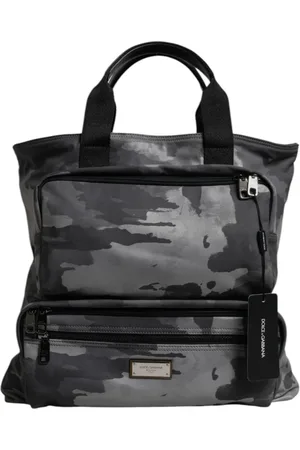 Dolce & Gabbana Taske, Dame, Sort, ONE SIZE, Uld, Sort Camouflage Skulderrem Taske