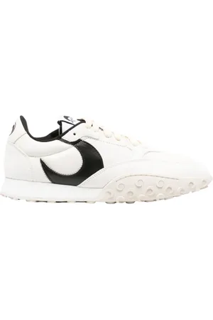 Marine Serre Sko, Dame, Hvid, 39 EU, Sort Hvid Ruskind Sneakers MS-Rise