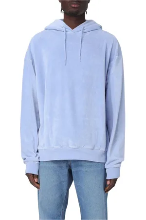 MARTINE ROSE Sweathshirts & Hoodies, Herre, Blå, M, Bomuld, Blå Terry Cloth Hoodie