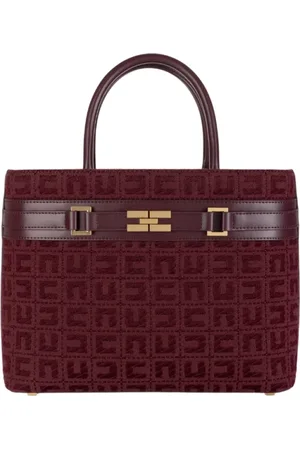Elisabetta Franchi Taske, Dame, Rød, ONE SIZE, Uld, Stor skuldertaske i trendy stil