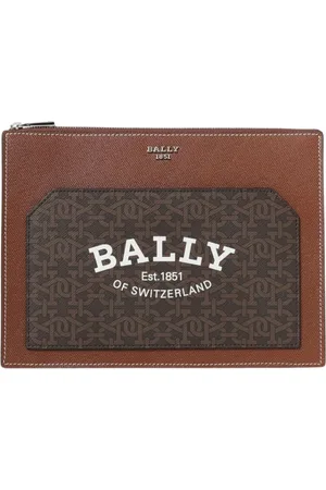 Bally Taske, Herre, Brun, ONE SIZE, Uld, Kornet læder skuldertaske
