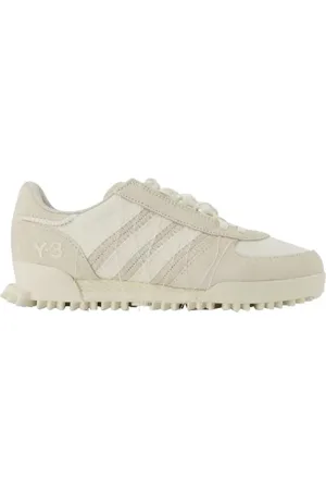 Y-3 Sko, Dame, Hvid, 40 1/2 EU, Læder, Læder Sneakers
