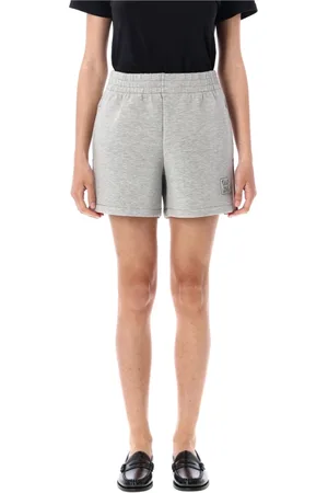 ANINE BING Shorts, Dame, Grå, M, Nylon, Grå Melange Kam Shorts Dametøj