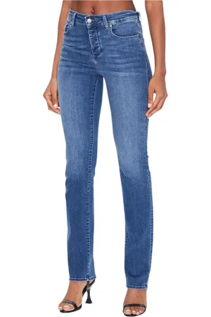 Liu Jo Jeans, Dame, Blå, W26, Denim, Autentiske straight jeans i Denim