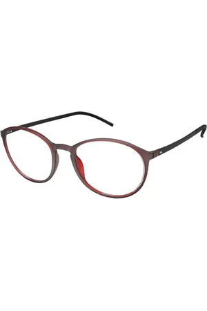 Silhouette Tilbehør, unisex, Rød, 49 MM, Illusion Briller Rammer Mørkerød