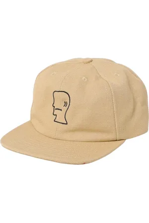 Brain Dead Tilbehør, Herre, Gul, ONE SIZE, Bomuld, Gul Baseball Cap med Sidepanel