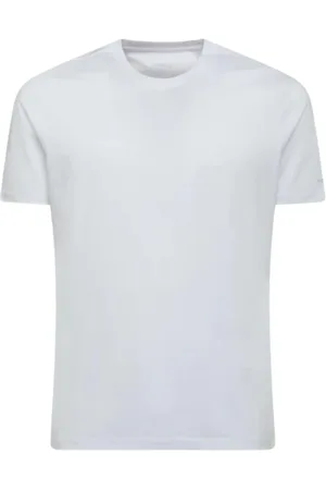 PEOPLE OF SHIBUYA Top, Herre, Hvid, M, Bomuld, Slim Fit Bomuld T-Shirt Hvid