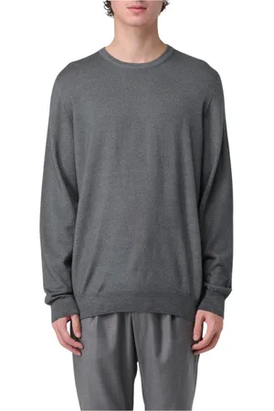 DRUMOHR Strik, Herre, Grå, 3XL, Uld, Merino Wool Crew Neck Sweater
