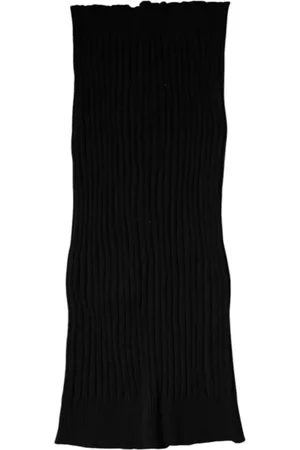 Dolce & Gabbana Tilbehør, Dame, Sort, ONE SIZE, Cashmere, Sort Cashmere Strikket Halsvarmer Tørklæde