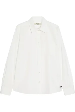 Max Mara Bluser & Skjorter, Dame, Hvid, L, Bomuld, Klassisk Hvid Bracco Skjorte