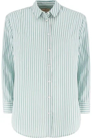 MC2 SAINT BARTH Bluser & Skjorter, Dame, Blå, S, Bomuld, Oversize Cut Summer Shirt