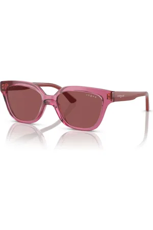 vogue Tilbehør, unisex, Lyserød, 48 MM, Uld, 2021 Junior solbriller i Violet