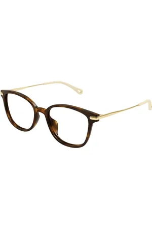 Chloé Tilbehør, unisex, Brun, 53 MM, Uld, Stilfulde briller i Havana farve