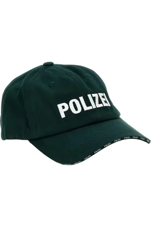Vetements Tilbehør, Herre, Grøn, ONE SIZE, Bomuld, Grøn Politibaseballkasket