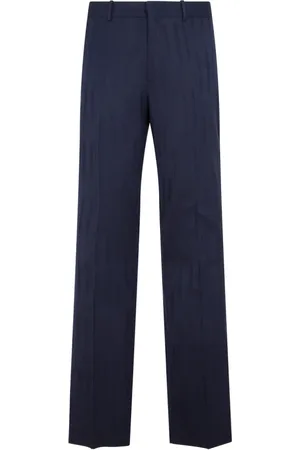 OFF-WHITE Bukser, Herre, Blå, XL, Uld, Blå Uld Slim Bukser Aw23