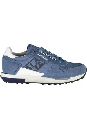 Napapijri Sko, Herre, Blå, 45 EU, Læder, Blå Sporty Sneakers med Kontrastdetaljer