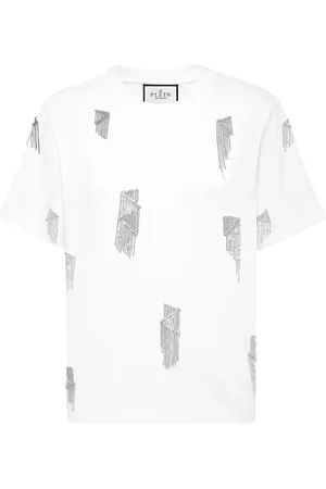 Philipp Plein Top, Dame, Sort, XL, Bomuld, Afslappet Bomuld T-Shirt