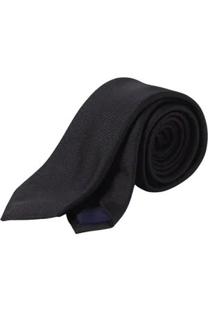 corneliani Tilbehør, Herre, Sort, ONE SIZE, Sort Silke Slips Elegant Stil