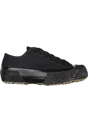 Superga Sko, Herre, Sort, 37 EU, Bomuld, Sort Canvas Lav-Top Sneakers