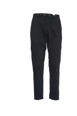 White Sand Bukser, Herre, Sort, XS, Komfort Fit Snøret Bukser Nero