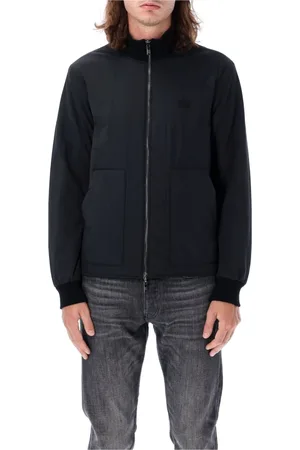 Emporio Armani Jakke, Herre, Sort, L, Nylon, Sort Zip-Up Bomberjakke Aw24