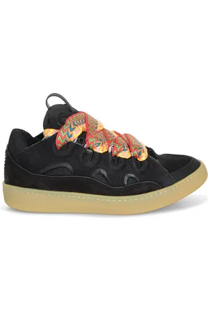 Lanvin Sko, Herre, Sort, 41 EU, Uld, Sorte Sneakers til Mænd Stilfuld