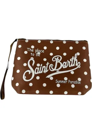 MC2 SAINT BARTH Taske, Dame, Brun, ONE SIZE, Neopren Polkaprikker Clutch Taske