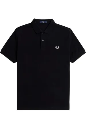 Fred Perry Top, Herre, Sort, 2XL, Bomuld, Logo Polo Skjorte Sort Bomuld Kort Ærme