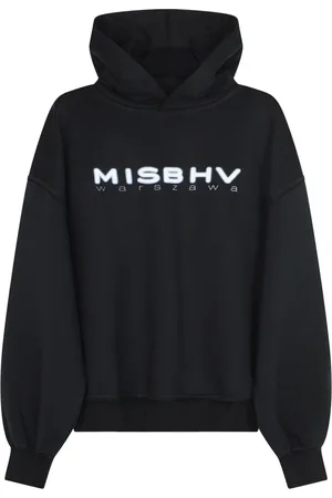 MISBHV Sweathshirts & Hoodies, Herre, Sort, M, Bomuld, Sort langærmet hættetrøje