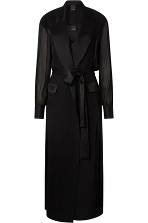 Pinko Kjole, Dame, Sort, M, Uld, Elegant Nero Kjole
