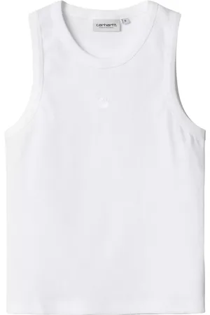 Carhartt Top, Dame, Hvid, M, Bomuld, Hvid Bomuld Strik Tank Top