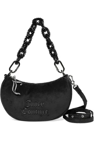 Juicy Couture Taske, Dame, Sort, ONE SIZE, Bomuld, Blomst Rhinestone S Hobo Bomuld Sort