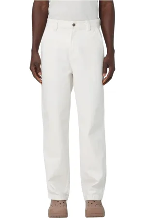 Dickies Jeans, Herre, Hvid, W32, Blå Canvas Afslappet Pasform Jeans