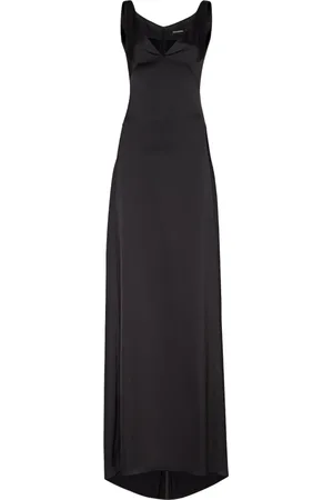 Dsquared2 Kjole, Dame, Sort, M, Uld, Elegant Sort Kjole Bred Nederdel
