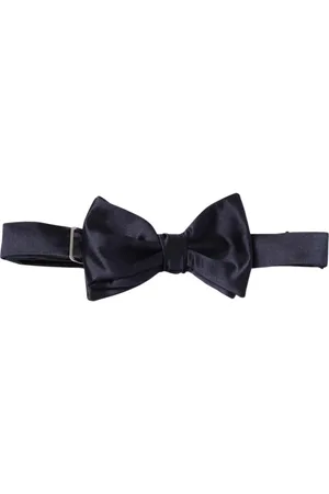 Emporio Armani Tilbehør, Herre, Blå, ONE SIZE, Blå Silke Butterfly Elegant Stil